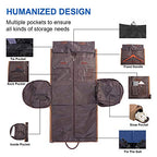 Carry On Garment Bag (Brown-two pockets-Canvas)