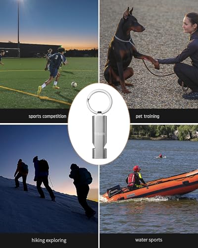 Loud Emergency Whistles (Stainless (2-pack))
