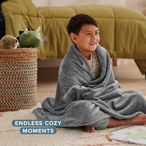 Fleece Blanket Luxury Microplush (Kid / 02 - Grey)