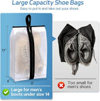 Waterproof Shoe Bags for Travel 4 Pack XX (XXL)