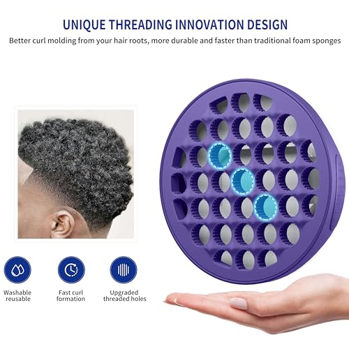Silicone Curl Brush (Purple)
