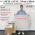 Canvas Laundry Bag with Handles & Drawstring 30"Wx35"H (Geometry Grid L+ / L+ 30"Wx 35"H┃1 Pack)