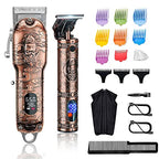 Hair Clippers and Trimmers Set for Men (Rose Gold)