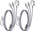 2Pack Travel Essentials for Apple Watch Charger (Gray / 2Pack-6 FT)