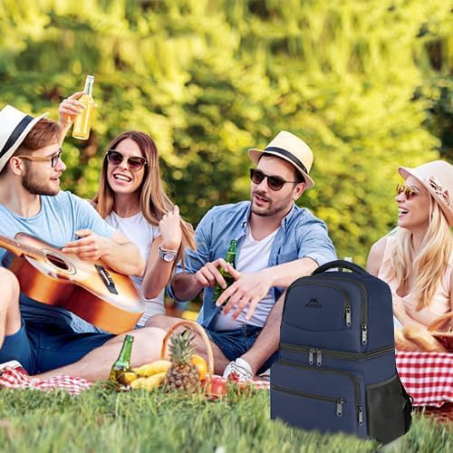 Cooler Backpack Insulated Waterproof (Blue / 40 Cans)