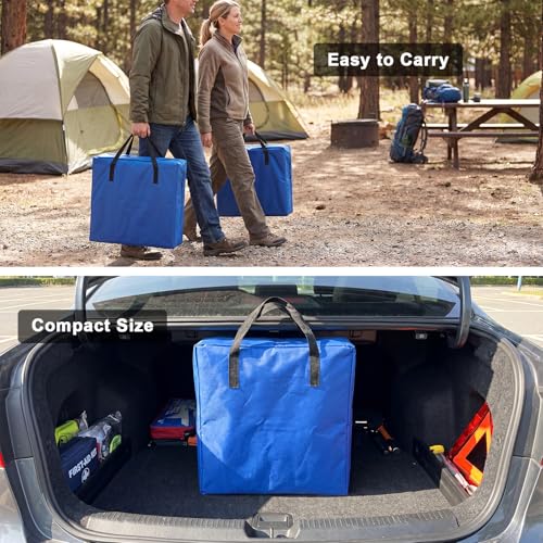 2 Pack Folding Director Chair for Outdoor (Blue)