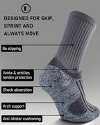 Cushioned Compression Unisex Mid (Small / Black/Gray/Blue/White (1 Pair of Each Color))