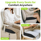 Ergonomic Donut Pillow Seat Cushion for Hemorrhoid & Tailbone Pain Relief