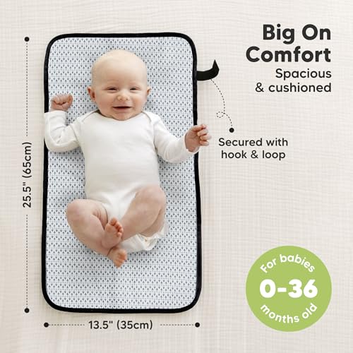 Portable Diaper Changing Pad (Dino Ridge)