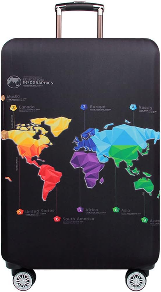 MosaiRudo Thicker Luggage Cover Elastic Suitcase Cover Protector Fits 18-32 by MosaiRudo