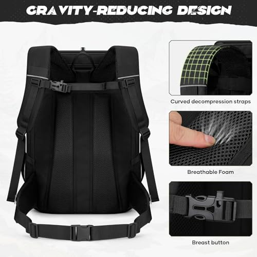 Tactical Backpack for Men (40L / A.black)