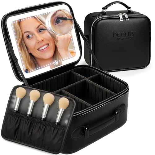 Makeup Bag with LED Mirror
