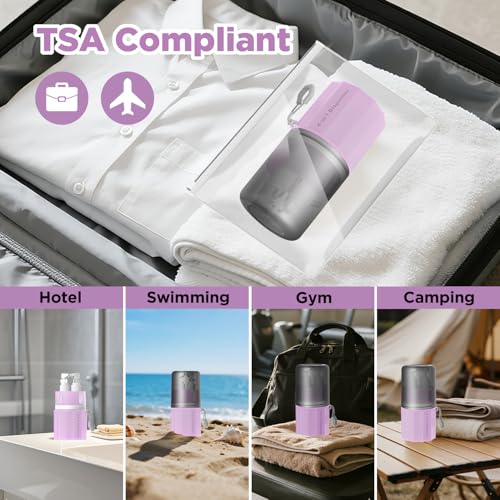 4 in 1 Travel Toiletry Containers (Pink)