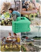 3.5 Gallon Water Jug with Rechargeable Touch Pump (Pine Green / 3.5 Gal)