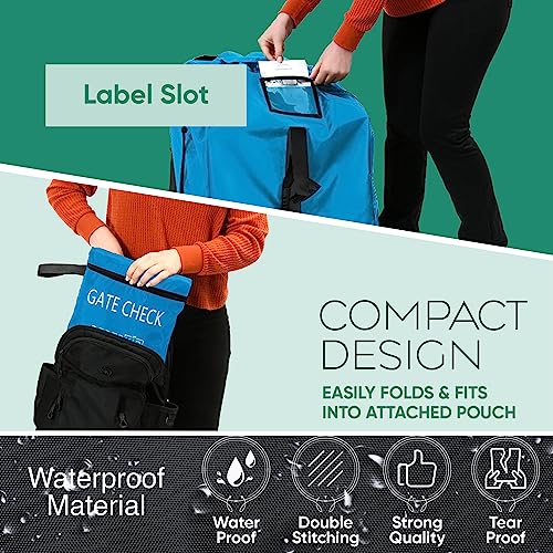 Car Seat Travel Bag for Airplane (Blue)