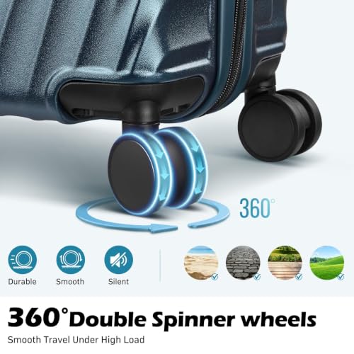 Luggage sets 3 piece with Spinner Wheels