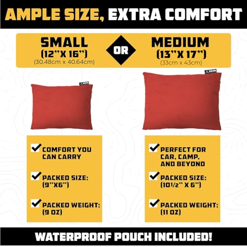 Camping Pillow (Rust / Small)