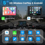 Upgraded 5" Motor CarPlay GPS Navigation with TPMS (5 Inch+TPMS+Dual Cam)