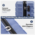 Lightweight Luggage with TSA Lock (Large(28in) / Blue)