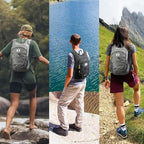 15L Foldable Hiking Backpack Lightweight Packable Travel Daypack with Chest Strap Small Outdoor Folding Back Pack Collapsible Bag for Women Men (Purple / 15l)