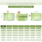 Thicken Clear Luggage Cover Protector (Clear-Black Frame / 30")