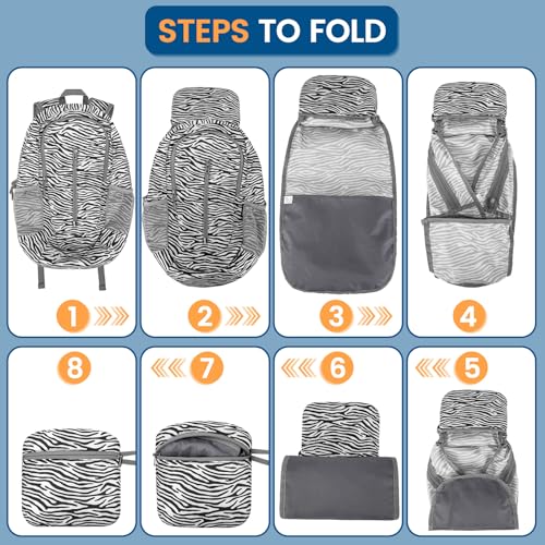 Lightweight Packable Backpack 25L (25L / Zebra Print)