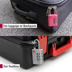 TSA Approved Luggage Locks (3 Digit Multi Color 4 Pack)