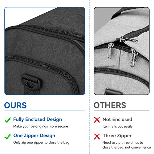 Garment Duffle Bags for Travel (Midnight Grey)