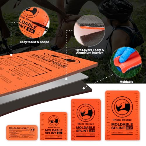 4 Size Moldable First Aid Splint Kit (Bundle Kit)