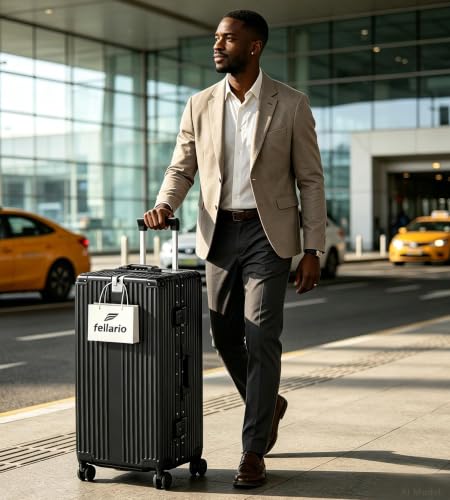 Super Large Aluminum Frame Checked Zipperless Luggage (A2-Jet Black / 26in)