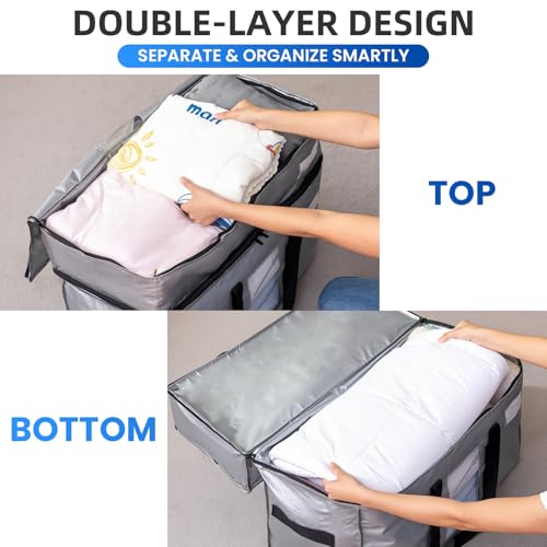 2 Tier Moving Bags (Silver / 2 Large- 2 Tier)