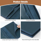 Leather Passport Holder (Blue)