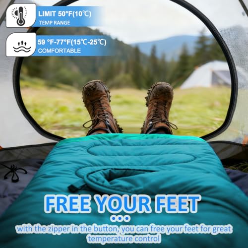 Camping Sleeping Bag (Sky Blue)