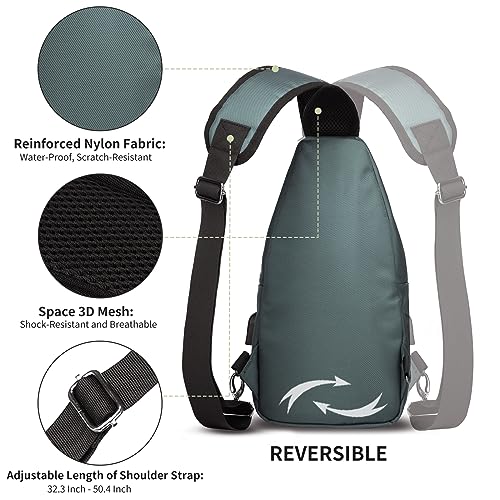 Crossbody Sling Bag (Green / Small)