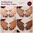 Beetles Burgundy Gel Nail Polish (C - Creme Red | Oxblood Red)