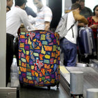 Travel Luggage Cover Fits 18 (S / America Map)