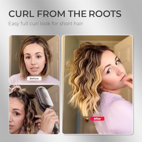 Curling Iron Hair Crimper Waver (Grey / 1.25 Inch)