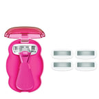 Women's Mini Travel Razor Shave Kit, 1 Mini Travel Razor Handle + 5 Blade by ThePerfectShave