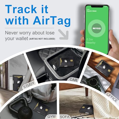 Airtag Wallet for Men (Carbon Black018)