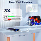60W USB C Charger Block (White)
