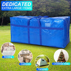 4 Pcs 66 Gallon Extra Large Moving Bags Heavy Duty Storage Bag (66 Gallon / Blue)