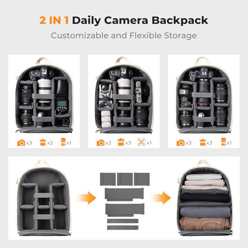 Camera Backpack (04-beige)