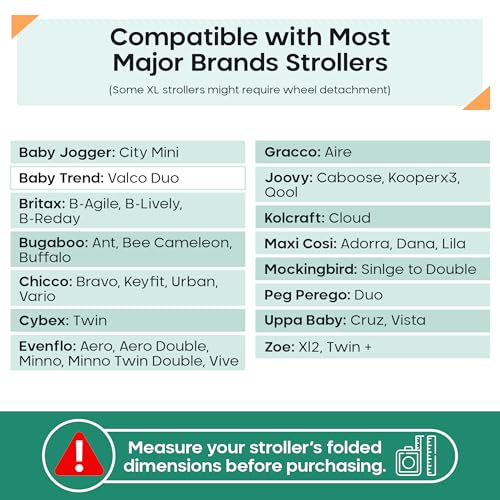Stroller Bag for Airplane (Black and Green)