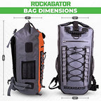 Hydric Waterproof Backpack Floating Dry Bag Backpack (Grey / 40 L)