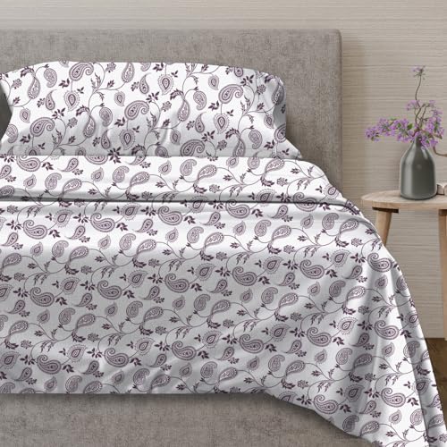 100% Egyptian Cotton Twin XL Size Sheets Set (Twin XL / 18 - Paisley)