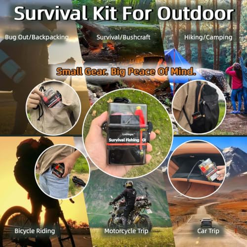 Mini Survival Fishing Kit (Deep Sea Blue)