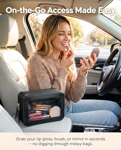 Clear Makeup Bags (C-Black)
