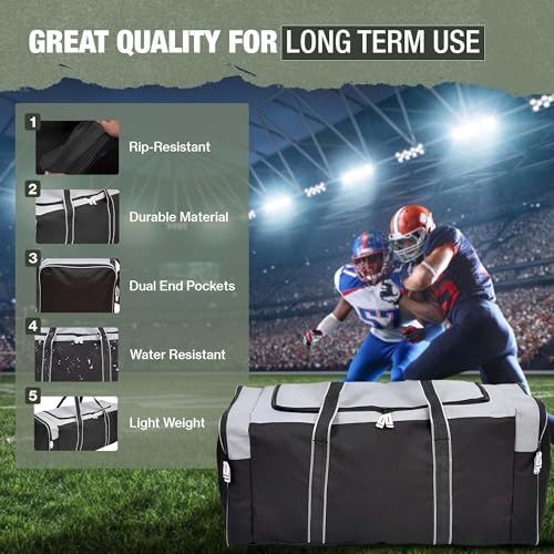 Heavy Duty Hockey Bag (36IN / XL 36" Grey)