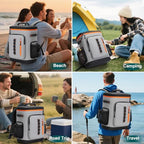 39 Can Insulated Backpack Cooler (Gray)