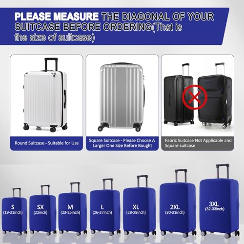 Travel Luggage Cover (Red / 32-33 inch)